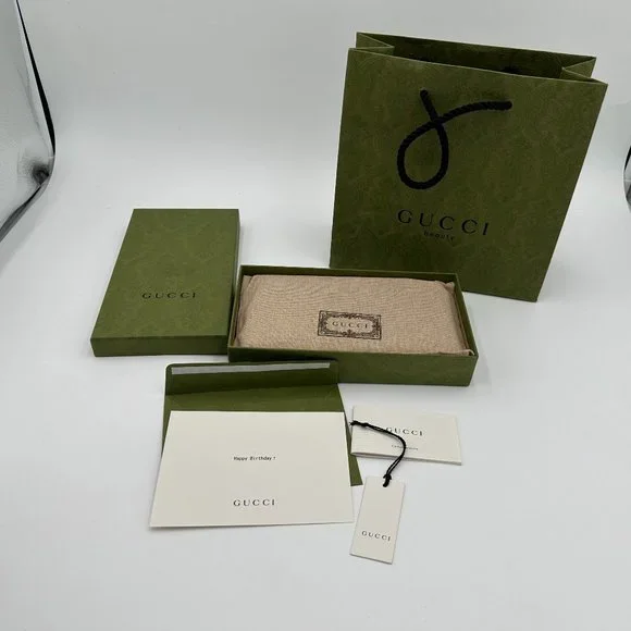 🔥GUCCI ANIMALIER LEATHER ZIP AROUND WALLET  🔥FULL INCLUSION🔥 - Picture 12 of 14